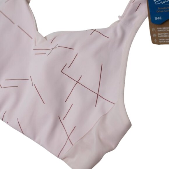 Brooks Run Bra Drive Convertible NWT Pink 34C - Picture 3 of 5